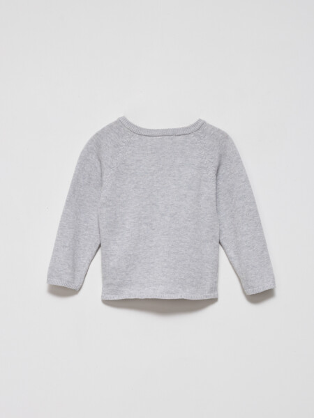 Buzo punto Gris Melange