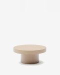 Mesa de centro Aiguablava de cemento verde Ø 66 cm beige Ø 66 cm