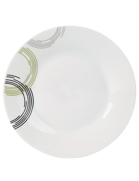 PLATO POSTRE 19CM CIRCULOS GRISES PLATO POSTRE 19CM CIRCULOS GRISES