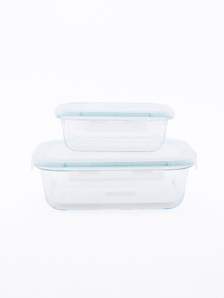 CONTENEDORES SET X2 TRANSPARENTE