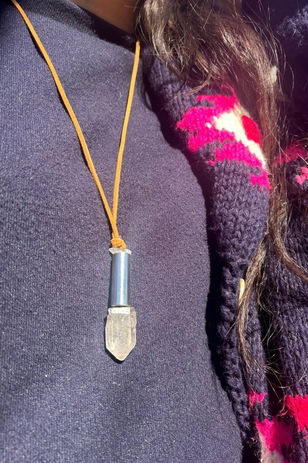 Raw Stone Necklace Traslúcido