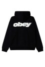 GAZE EXTRA HEAVY ZIP HOOD Negro