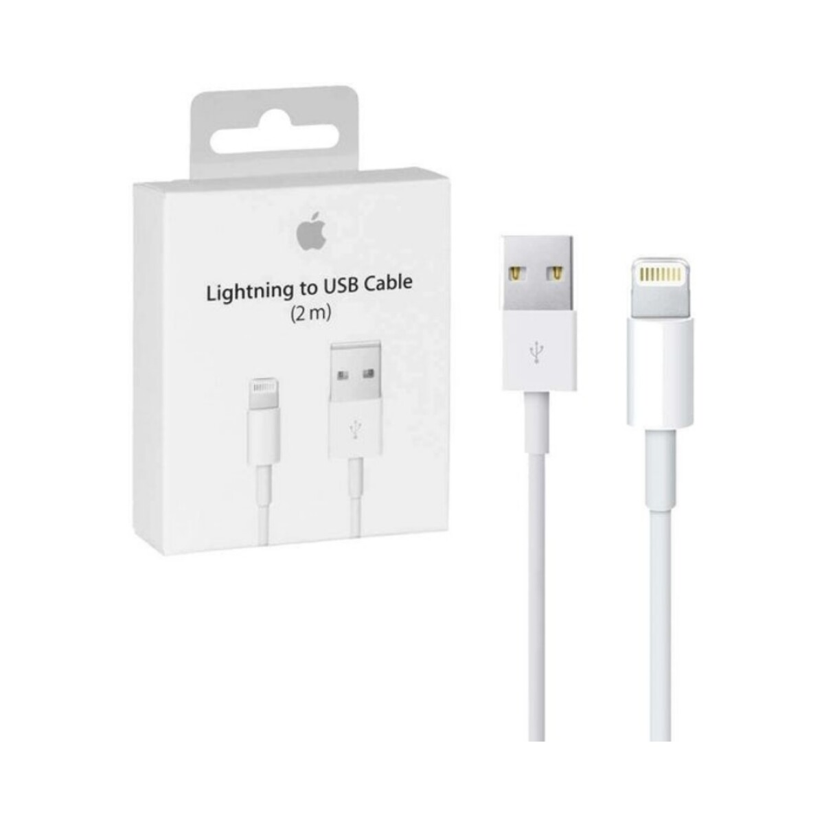 Cable de datos Apple Original Lightning a USB 2m MD819ZM 