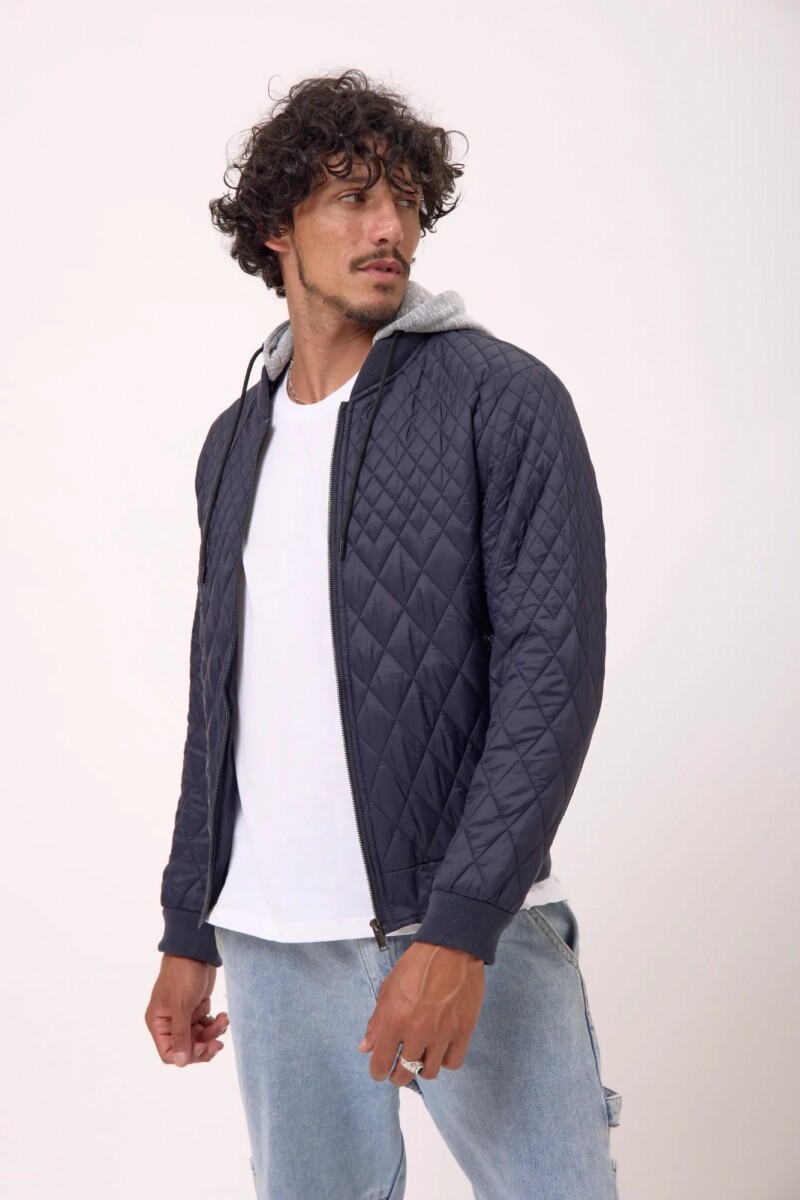 Capitoneada C/capucha Azul