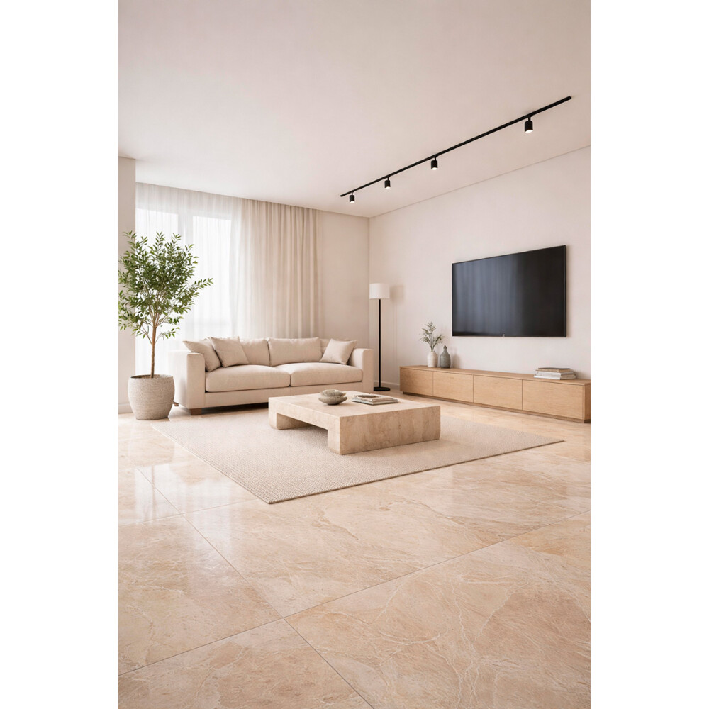 CERÁMICA PARA PISO ROMA BEIGE LUX "A" 50X50 CM Cerámica Para Piso Roma Beige Lux "a" 50x50 Cm