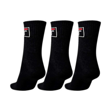 Fila Medias Tripack Unisex Cano Alto Fbox Negro