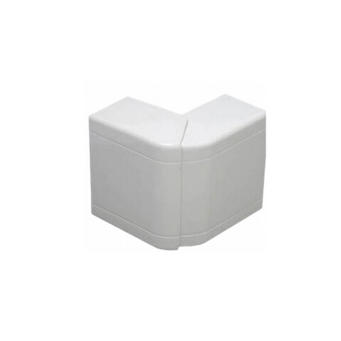 Codo externo blanco para ducto 100x50mm ZO0762