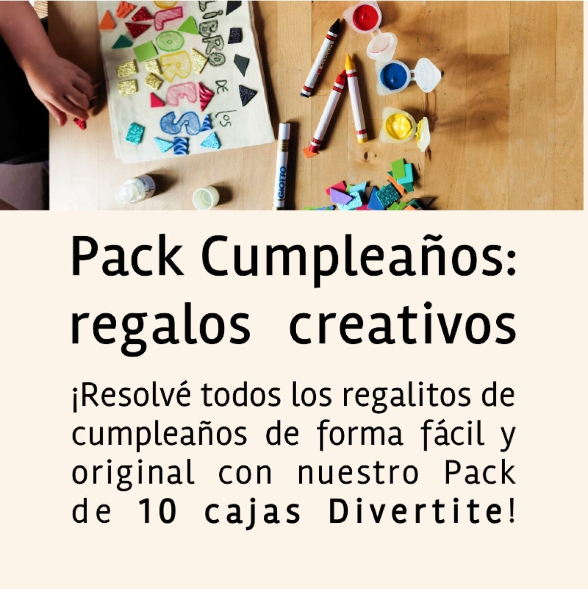 Pack Cumpleaños X 10 CAJA DIVERTITE 