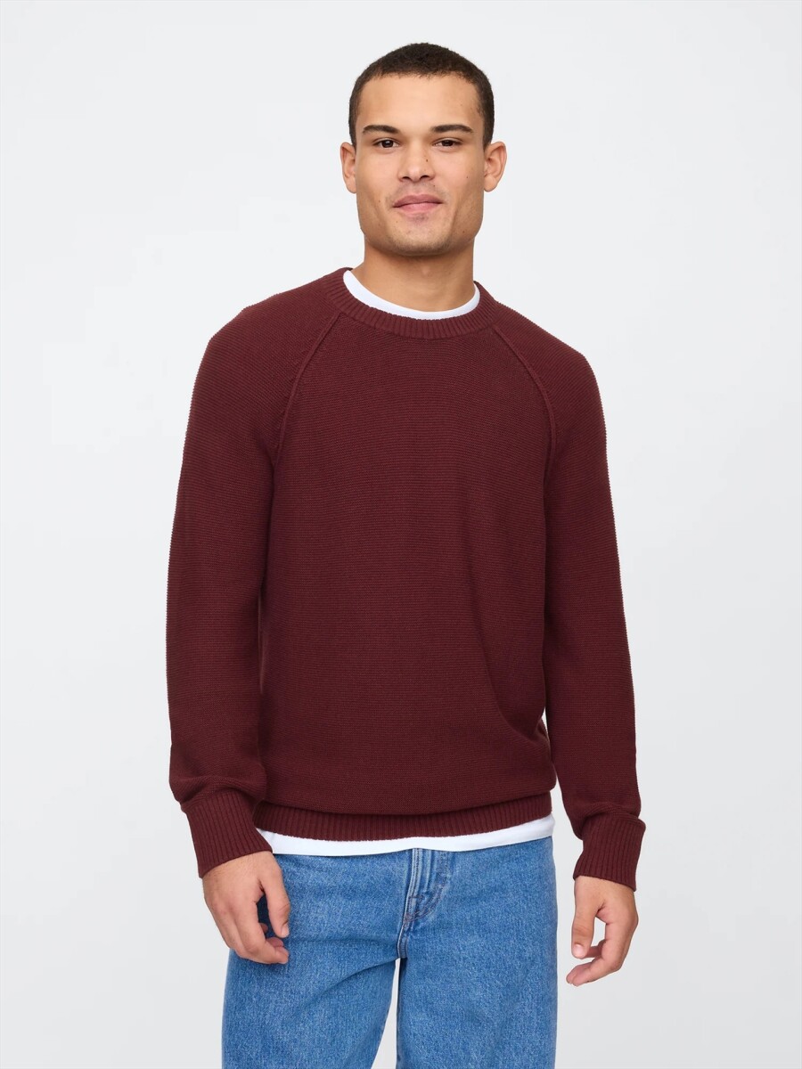 Buzo Raglan Hombre - Noir Red 796 