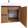 Mueble De Baño Suspendido Nicole 78 Cm Mesada y bacha embutida en resina natural Mueble De Baño Suspendido Nicole 78 Cm Mesada Y Bacha Embutida En Resina Natural