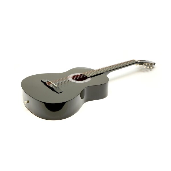 Guitarra Criolla Clasica Tamaño 4/4 39 Para diestros Con Estuche Funda Y Puas Imback Color Negro Guitarra Criolla Clasica Tamaño 4/4 39 Para diestros Con Estuche Funda Y Puas Imback Color Negro