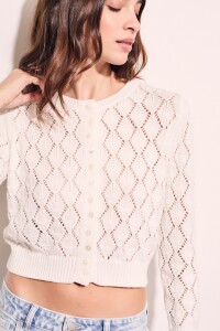 Sweater Algodón Botones Nácar