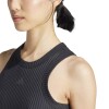 Musculosa Adidas All Gym Seasonal Rib Tight Fit 3 Rayas Negro