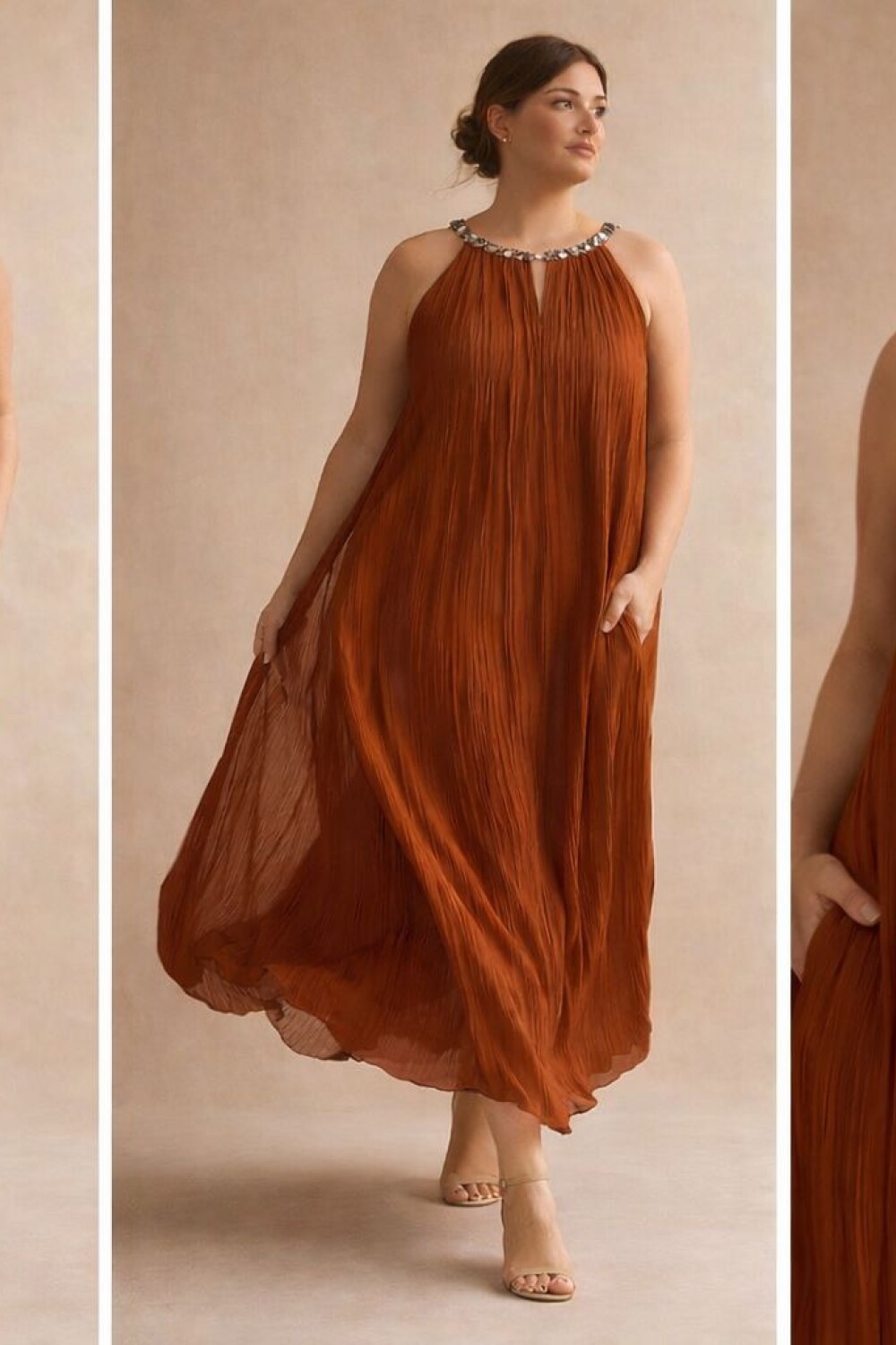 VESTIDO MAXINE Terracota