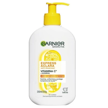 Limpiador Garnier Gentle Cleanser Vitamin C en Crema 250ml Limpiador Garnier Gentle Cleanser Vitamin C en Crema 250ml