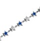 TwoJeys Pulsera Blue Enameled Stars TwoJeys Pulsera Blue Enameled Stars