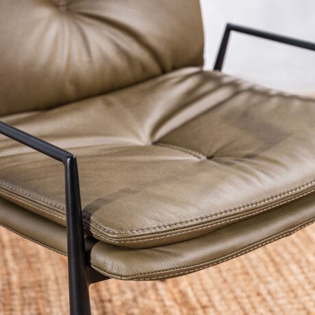 Silla Cuero Seriema Verde Silvestre U