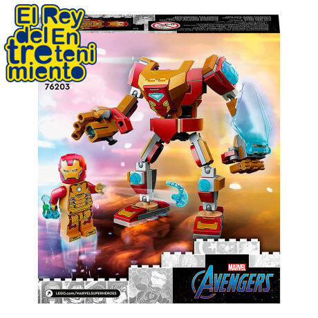Lego Armadura Robótica 76202 Ironman 130 Piezas Lego Armadura Robótica 76202 Ironman 130 Piezas