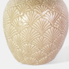 LAMPARA MARFIL C/BASE BEIGE P/MESA 20X32CM Unica
