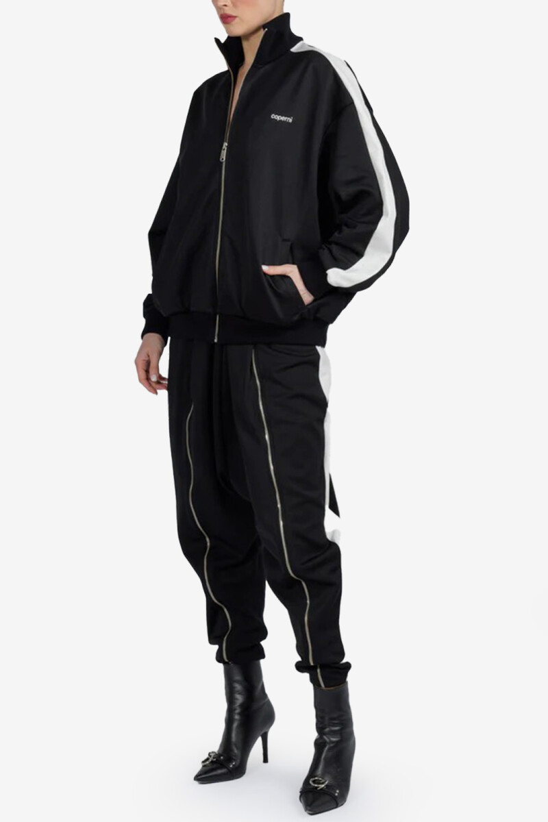CHAQUETA OVERSIZED TRACK Negro