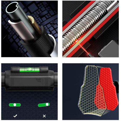 Barra Dominadas Pared Piso Extensible 100cm 120kg Barra Dominadas Pared Piso Extensible 100cm 120kg