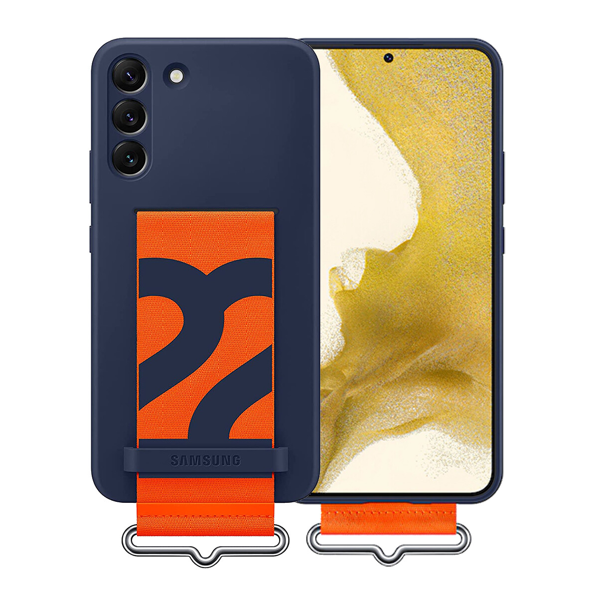 Estuche Protector Samsung S22 Plus Cover Strap - SAMSUNG S22 PLUS COVER STRAP AZUL DF 
