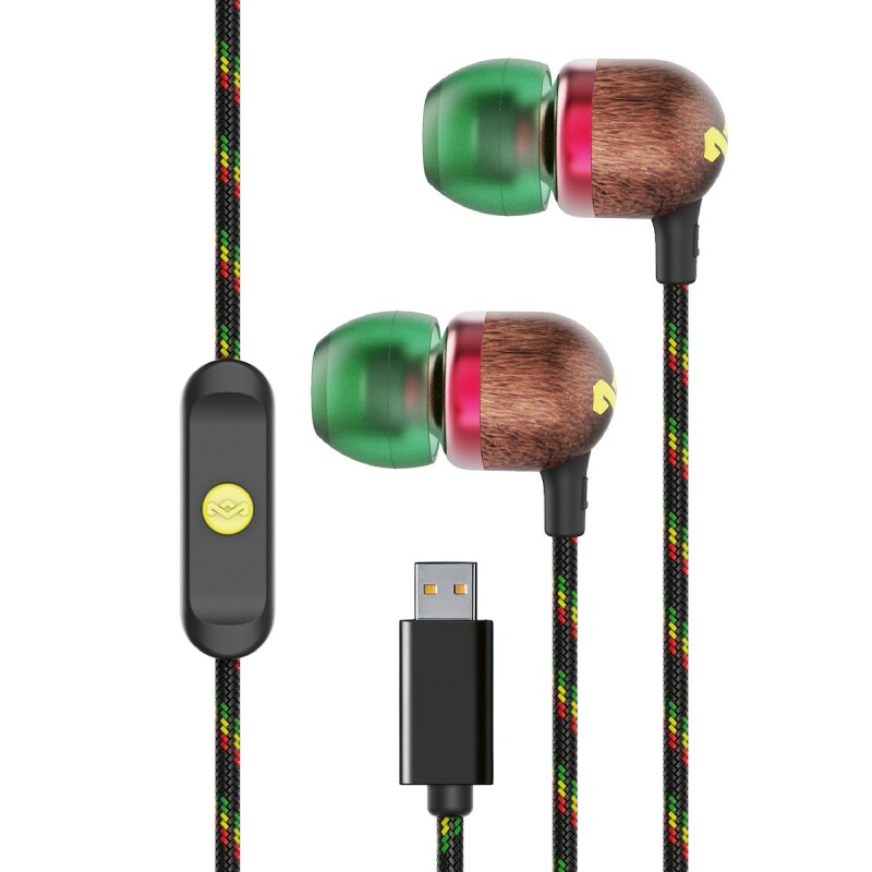 Auriculares Smile Jamaica USB-C Rasta