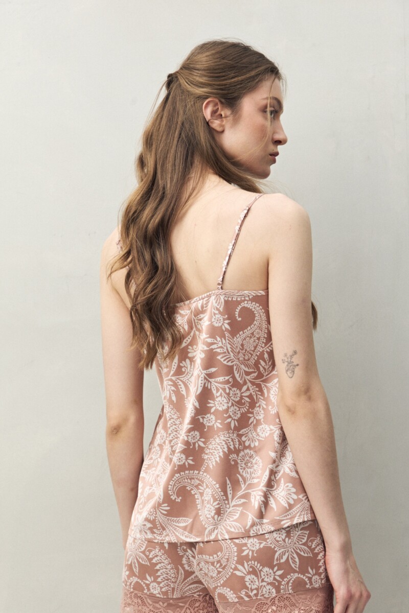 TOP TERESA PRINTED Tostado