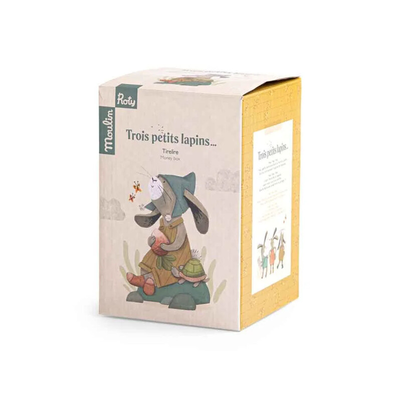 Alcancía conejo y tortuga Molin Roty Alcancía conejo y tortuga Molin Roty