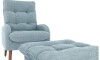 Combo Poltrona con Puf - Nantes Azul