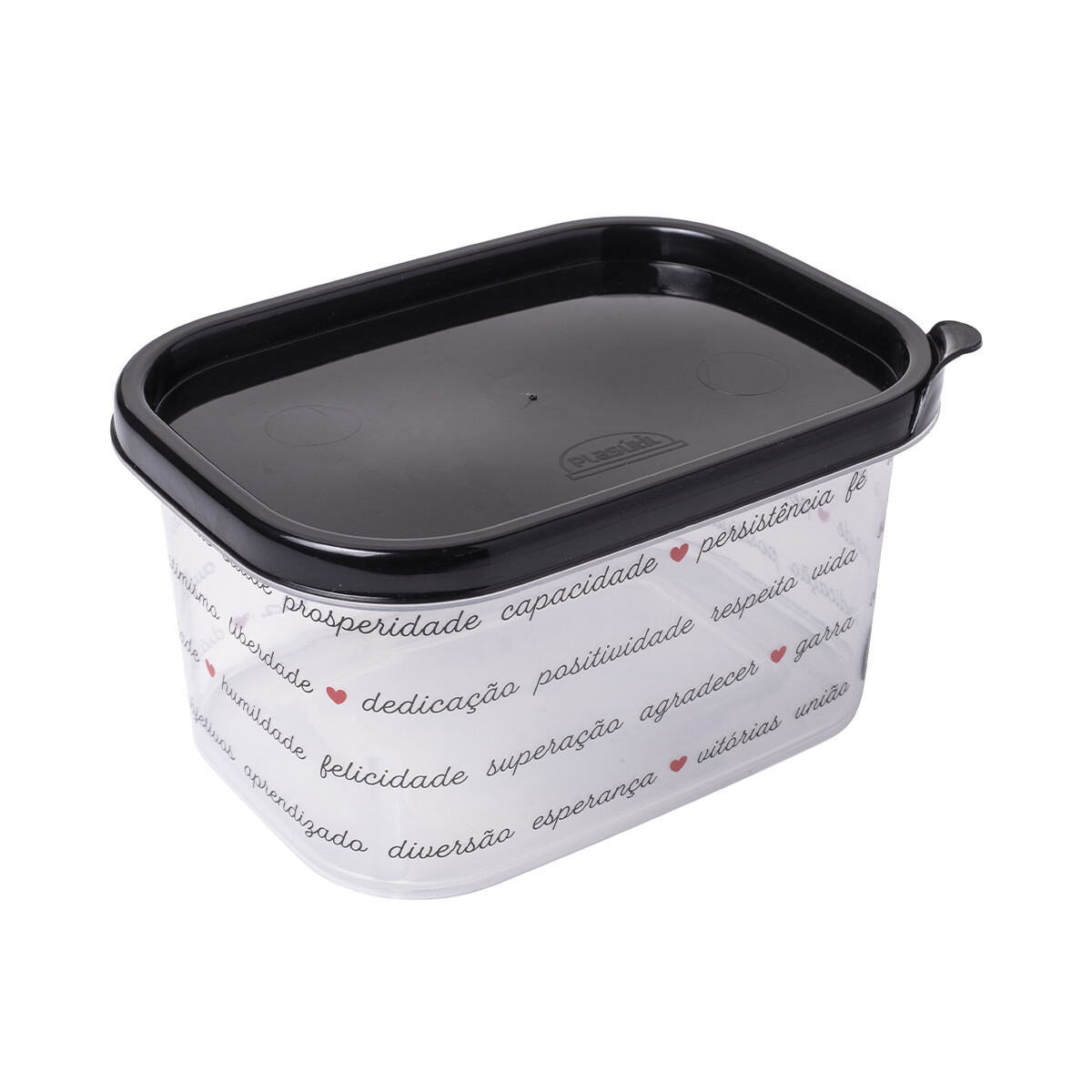 Recipiente Rectangular con Diseños 900 ml - LETRAS 01 