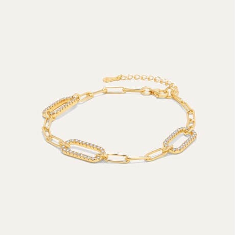 Pulsera Romeo - Plata y Baño de Oro Pulsera Romeo - Plata y Baño de Oro