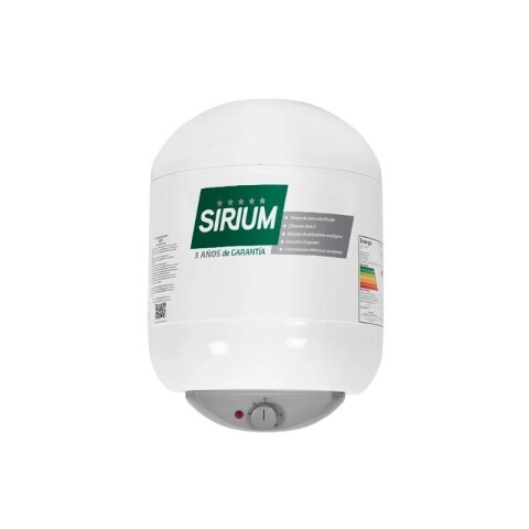 TERMOTANQUE 30L ACERO SIRIUM Blanco