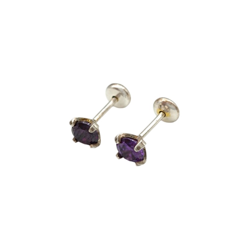 Abridores Zirconia violeta - Plata 925 - Zirconia violeta - AB3033 conpiedra