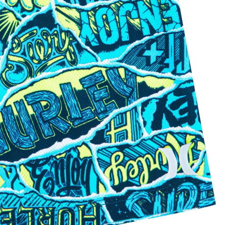 Conjunto Ripped Sticker Camiseta Tanike de Niña Azul