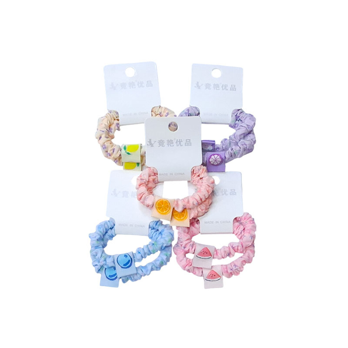 Colitas para el cabello frutas 2pcs - Colitas Para El Cabello Frutas 2pcs 