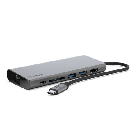 BELKIN F4U092BTSGY HUB USB-C A USB-C USBA HDMI RED SD Belkin F4u092btsgy Hub Usb-c A Usb-c Usba Hdmi Red Sd