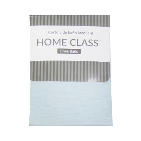 Cortina de Baño Home Class Jacquard Lisa 180 x 180 Cm. TURQUESA