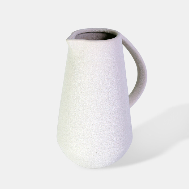 JARRON CERAMICA BLANCO 19.6X14X25CM Unica