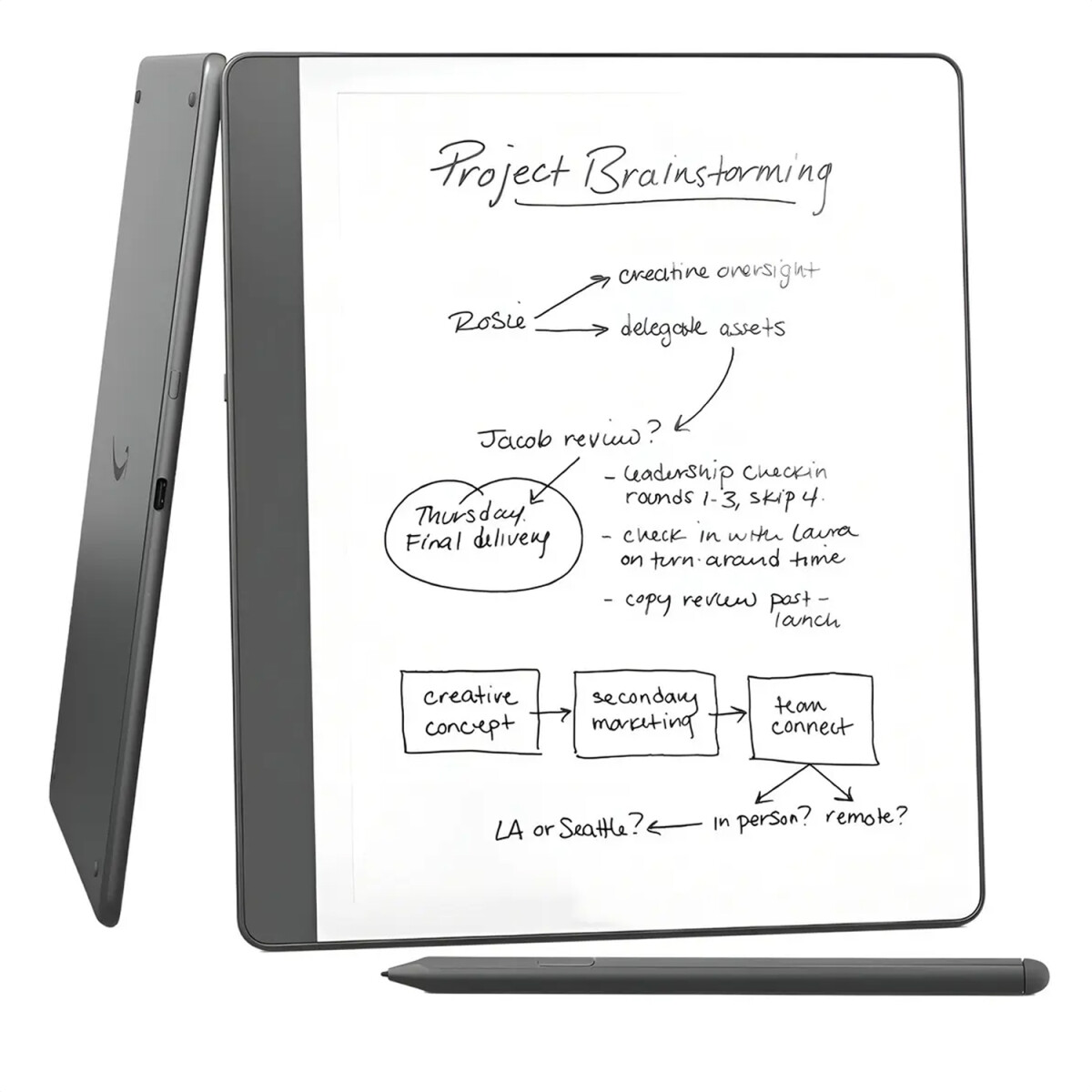 Amazon E Book Kindle Scribe 16gb Premium Pen 2024 - AMAZON KINDLE SCRIBE 16GB/PEN GRIS 