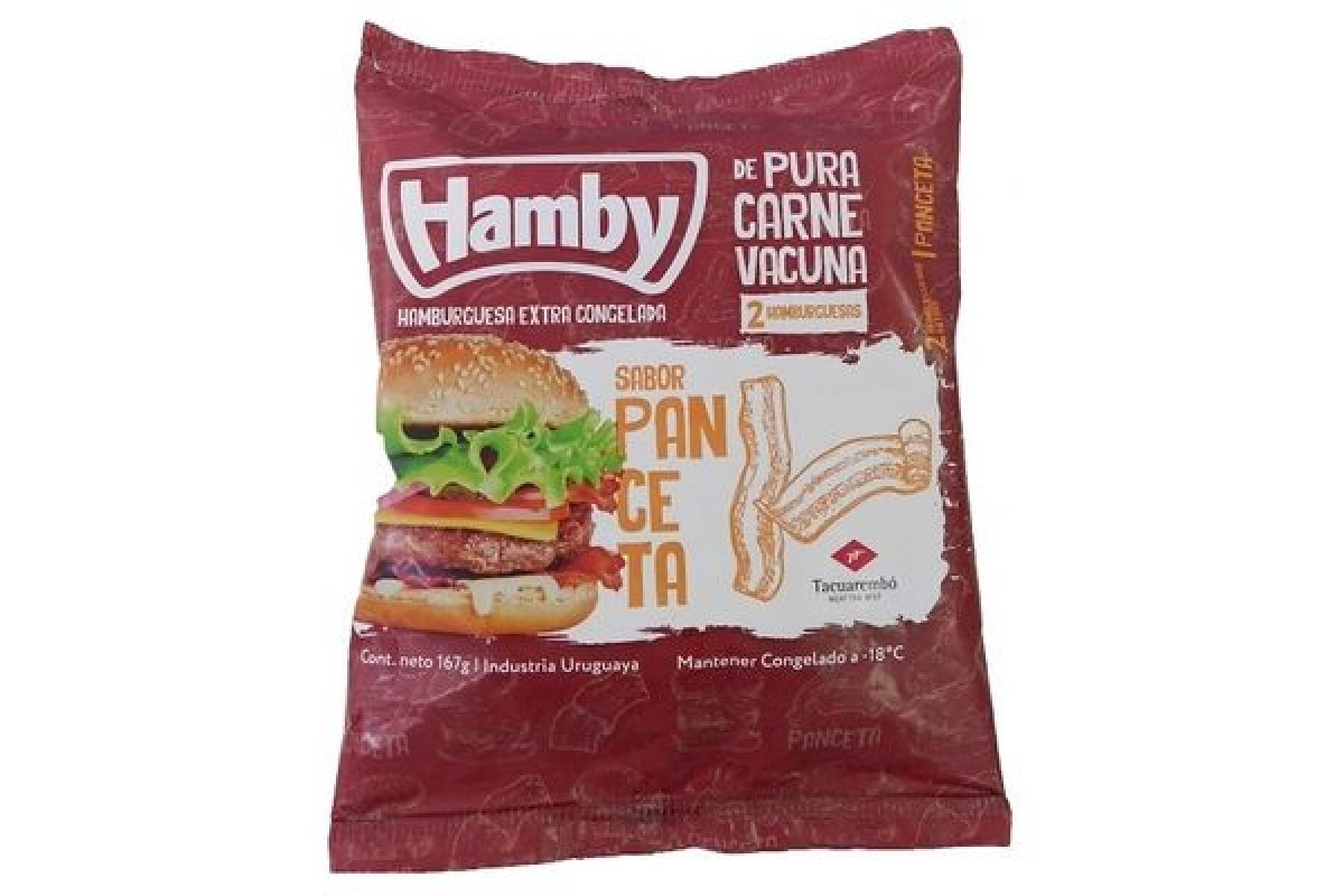 HAMBURGUESA PANCETA HAMBY X2 