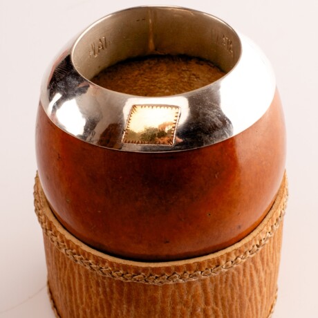 Mate porongo Plata y Oro M24