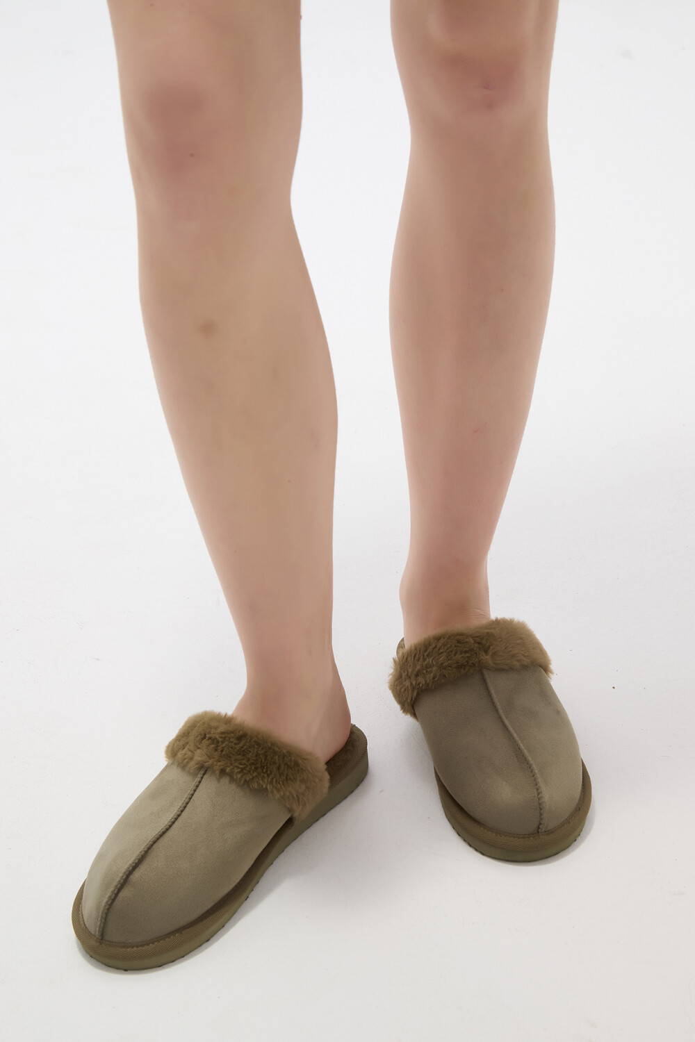 Pantuflas Pantusi Verde Grisaceo