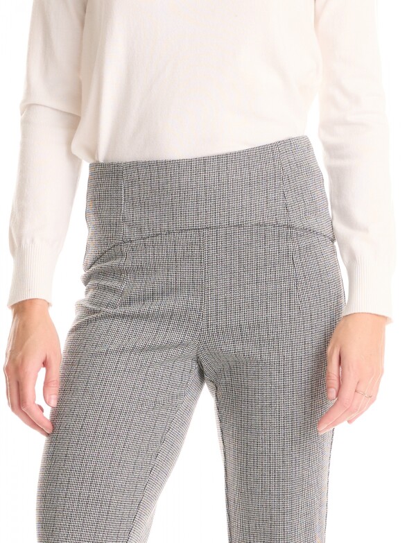 Pantalon Tejido Gales BLANCO/NEGRO