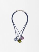 Set De Collares Flores Multicolor multicolor