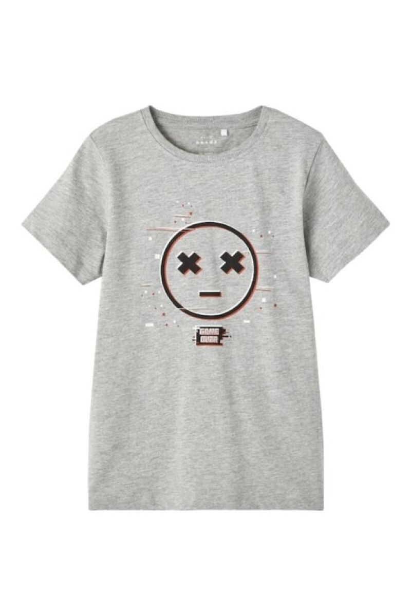Camiseta Manga Corta Estampada - GREY MELANGE 