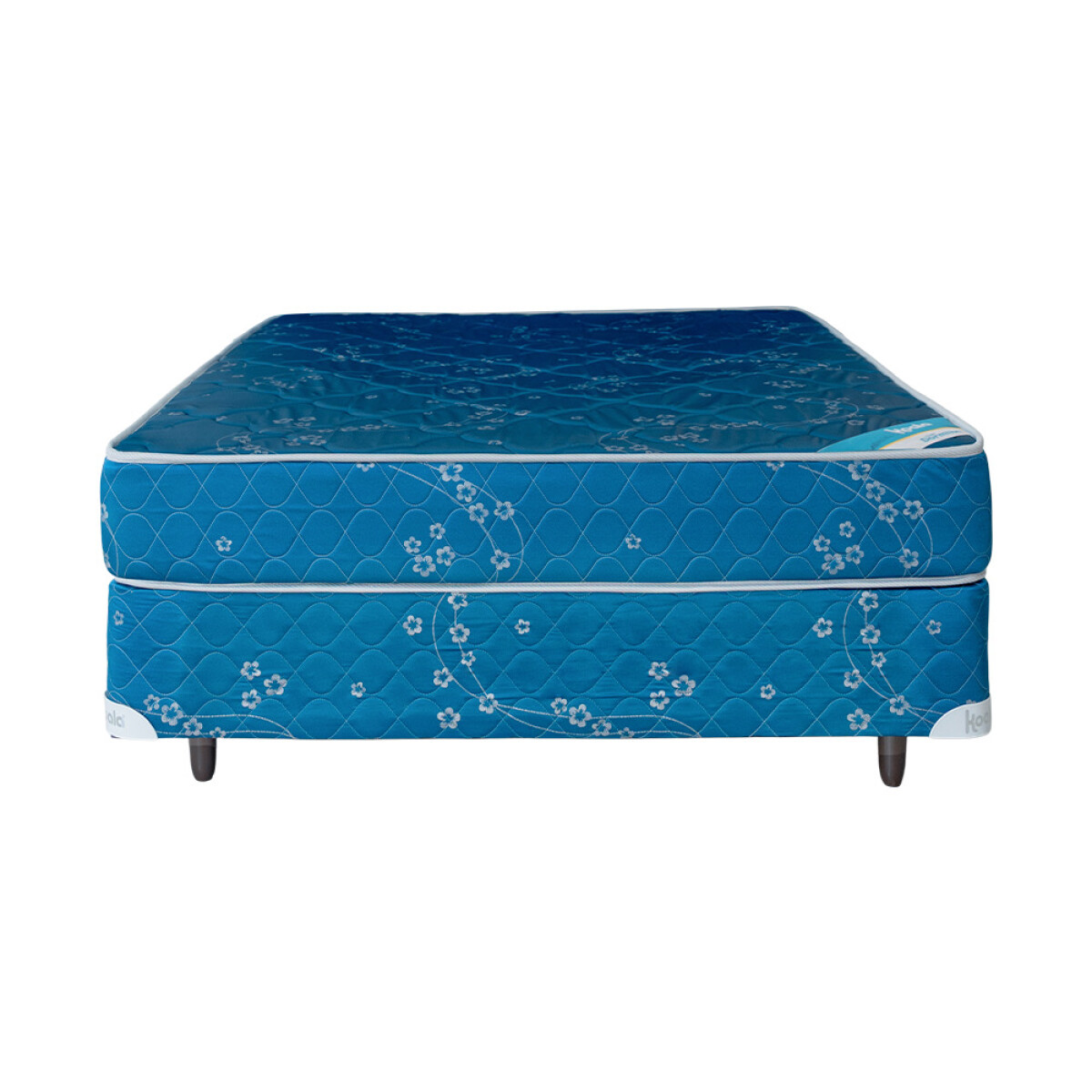 Sommier Koala Dormilón 140x190 cm Azul (Base + Colchón) 