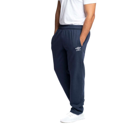 Pantalón Largo Recto Felpa AD de Hombre Azul