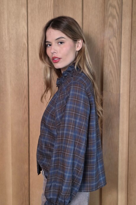 Camisa Allegra Escoces Chocolate