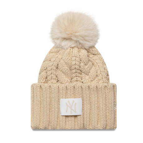 Gorro New Era de Dama- CABLE WIDE BEANIE NEYYAN - 60691288 BEIGE
